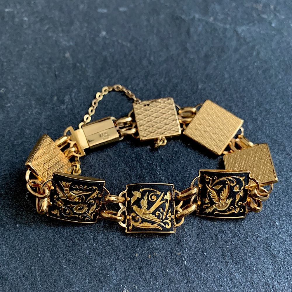 🔴 Vintage bracelet with birds